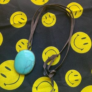 Lucky Brand Big Turquoise Necklace